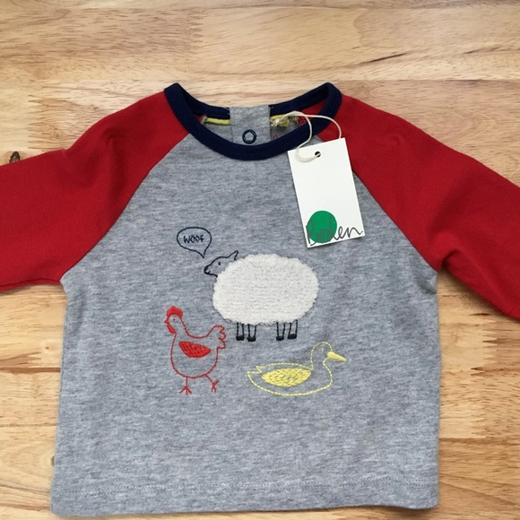 Boden Other - NWT, Baby Boden Farmyard Shirt, 3-6 mo.